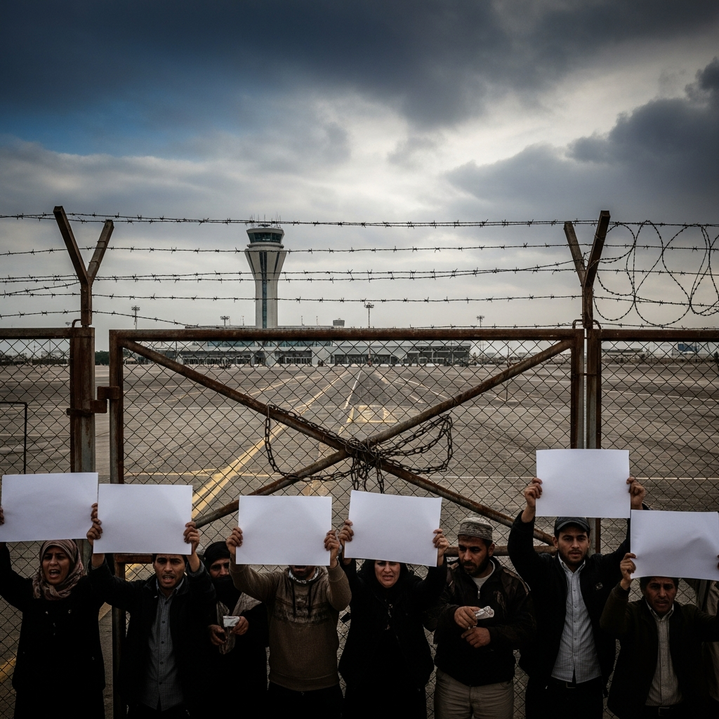 Illustration for: Sana'a Airport Closure Sparks Urgent Calls for Reopening