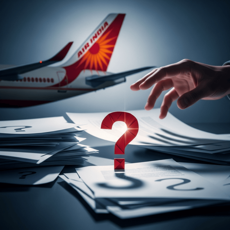 Illustration for: Air India Crash: Unanswered Questions and Controversy