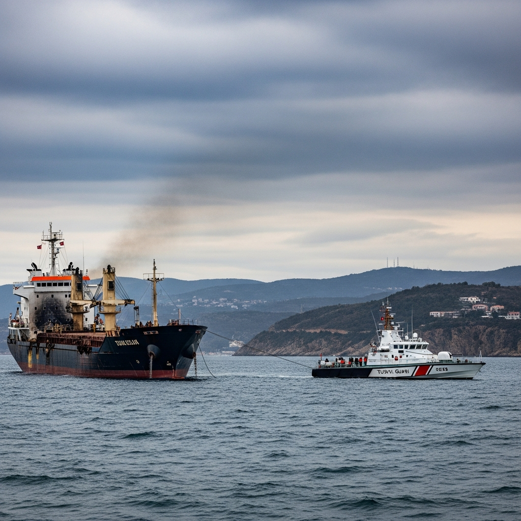 Illustration for: Ship Attacked Off Turkish Coast