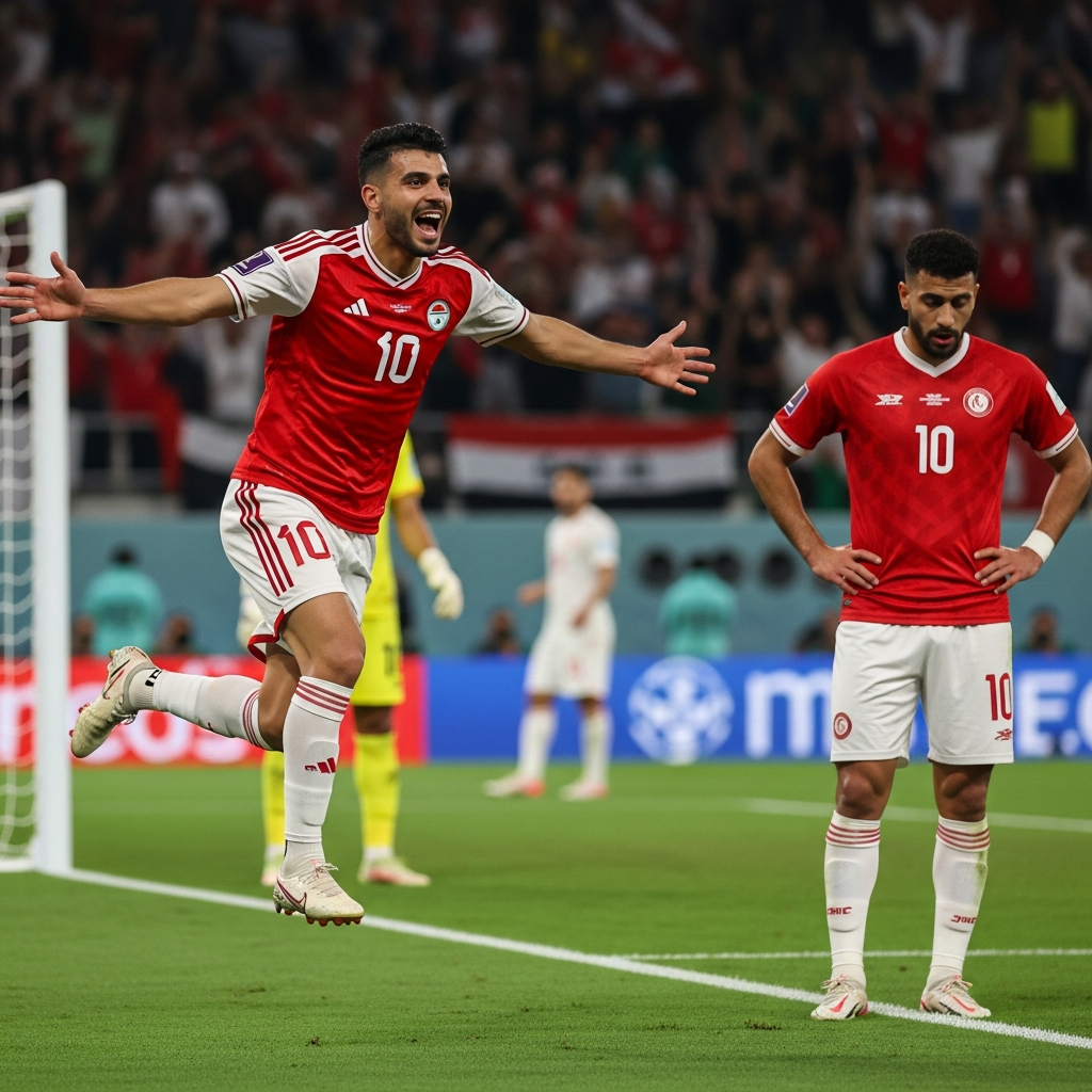 Illustration for: Syria Defeats Tunisia in Thrilling Match