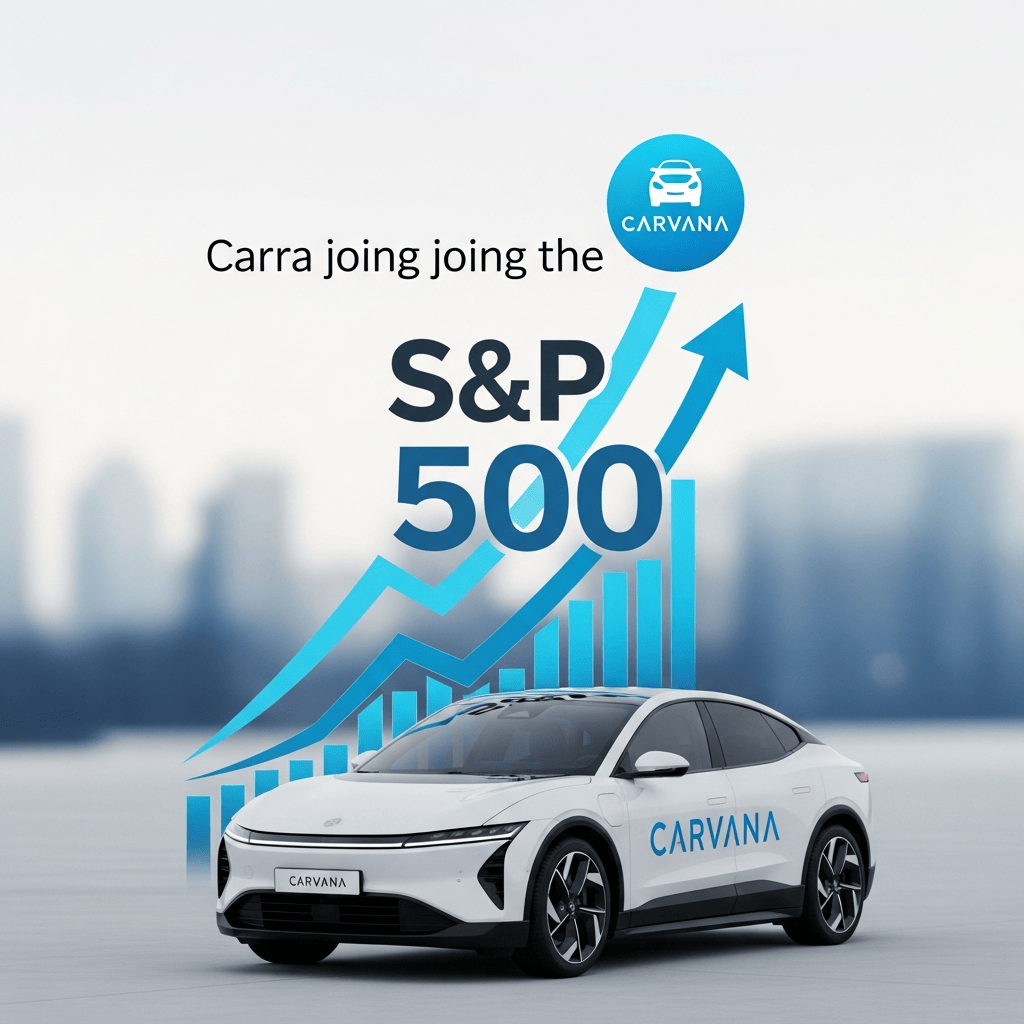 Illustration for: Carvana Joins S&P 500 After Impressive Turnaround
