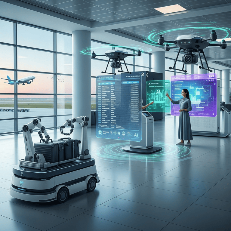 Illustration for: AI Revolutionizes Al Maktoum International Airport
