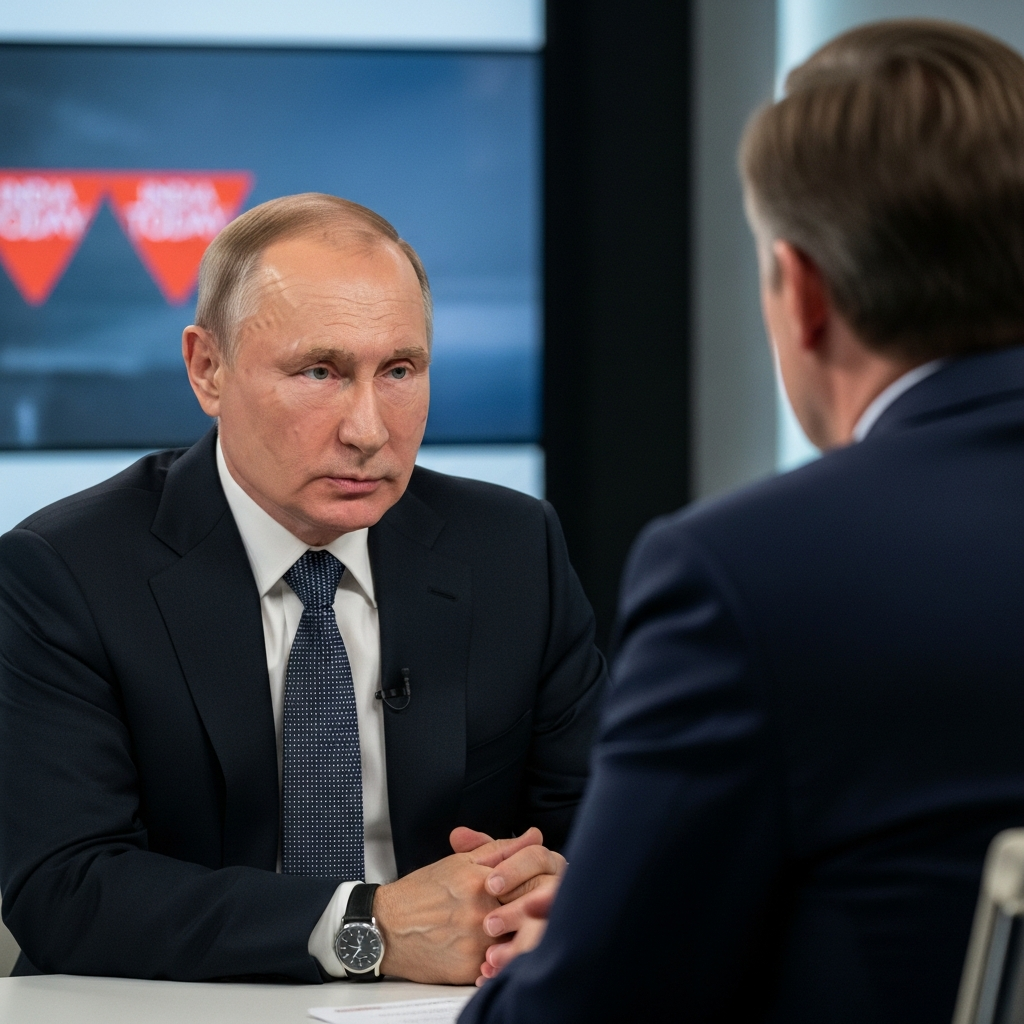 Illustration for: Putin Discusses Ukraine Conflict in India Today Interview