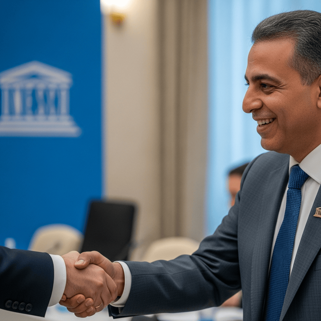 Illustration for: Egypt's Dr. Ashraf Sobhi Elected to Head UNESCO Committee