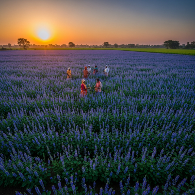 Illustration for: Stunning Images of Indigo in India