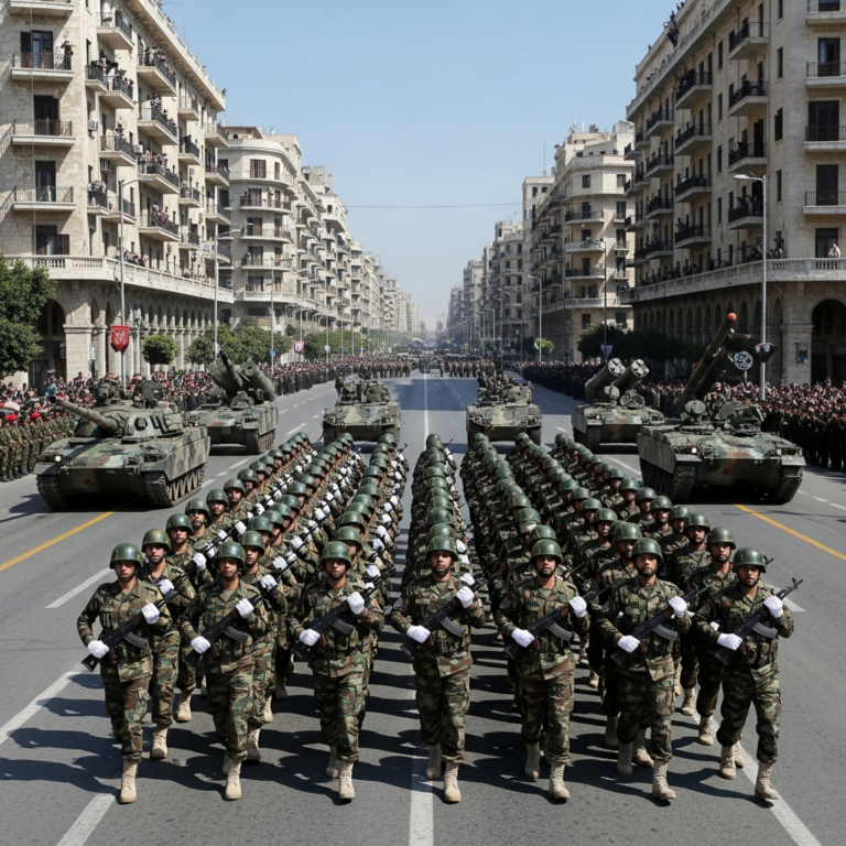 Illustration for: Syrian Military Parade in Damascus