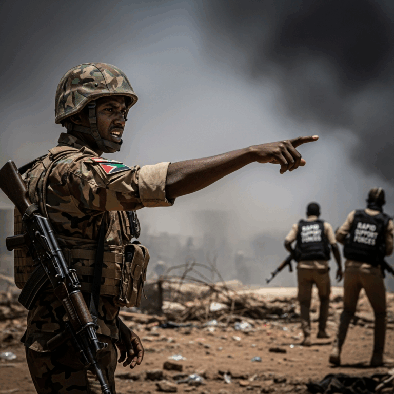 Illustration for: Sudanese Army Accuses Rapid Support Forces of Truce Breach