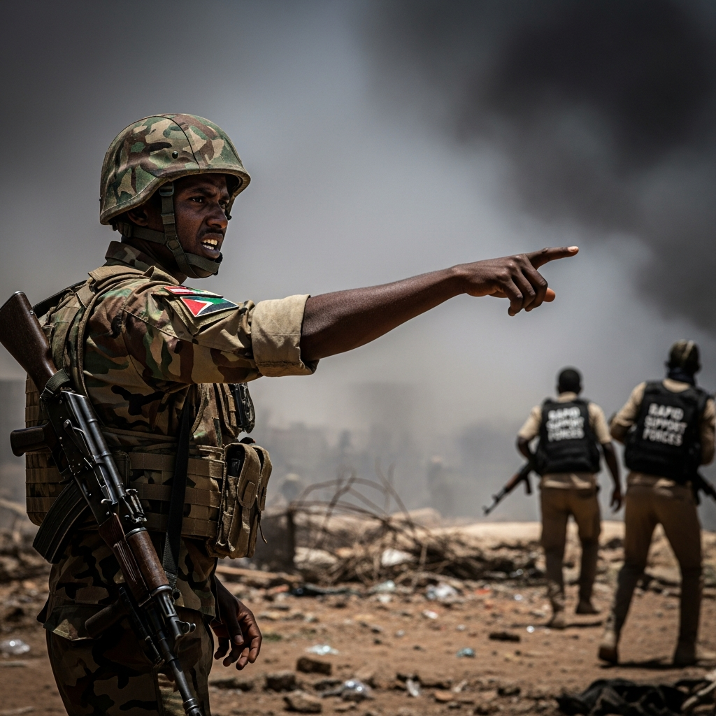 Illustration for: Sudanese Army Accuses Rapid Support Forces of Truce Breach