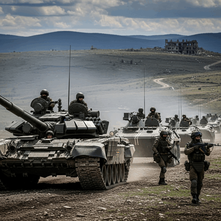 Illustration for: Russian Forces Advancing in Strategic Areas