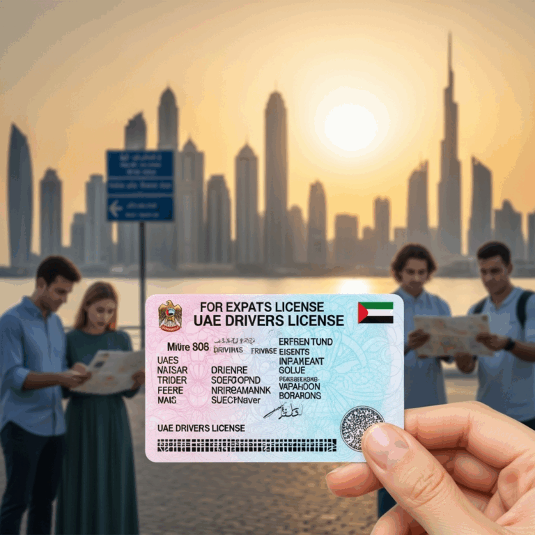 Illustration for: Driving License in UAE: Expats & Tourists Guide