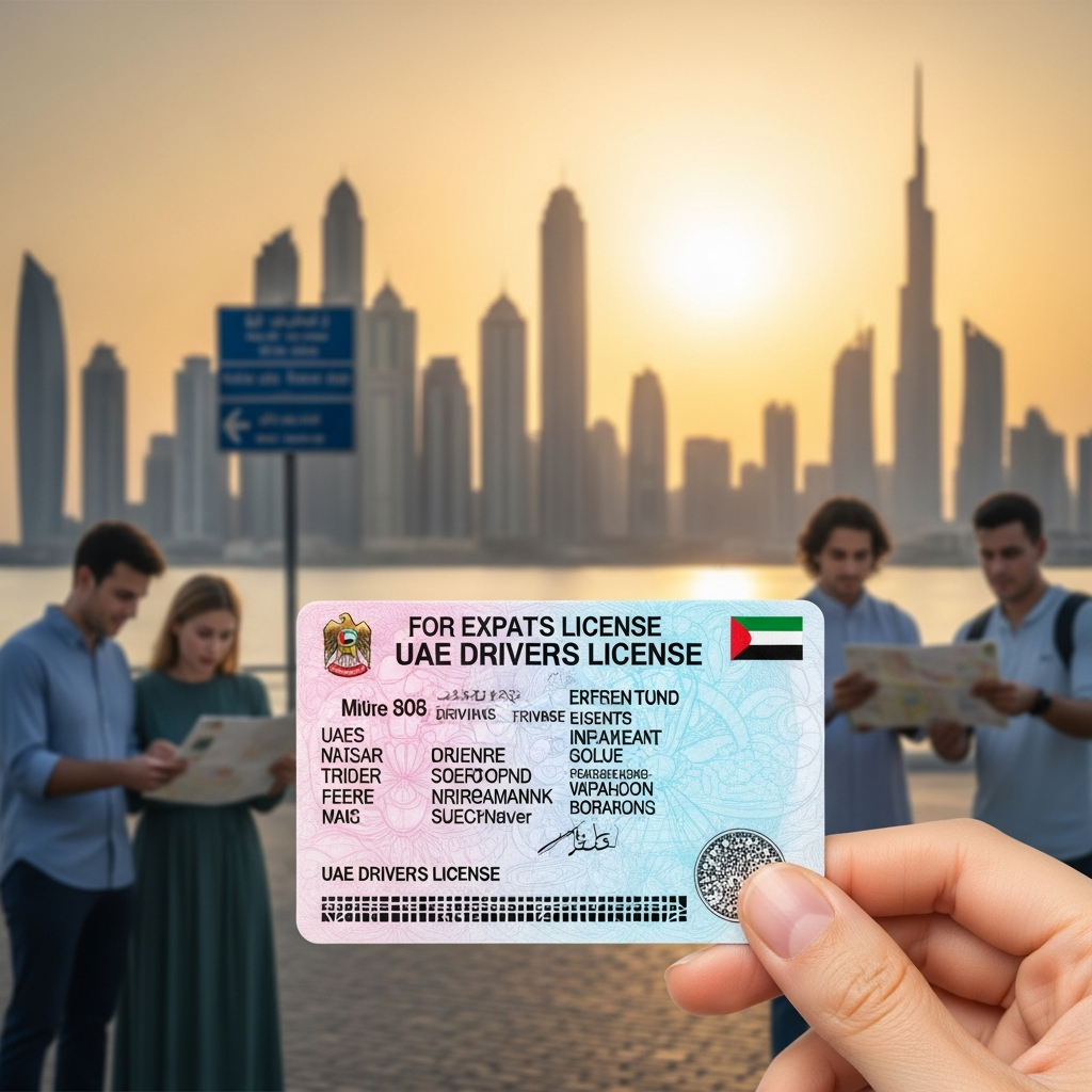 Illustration for: Driving License in UAE: Expats & Tourists Guide
