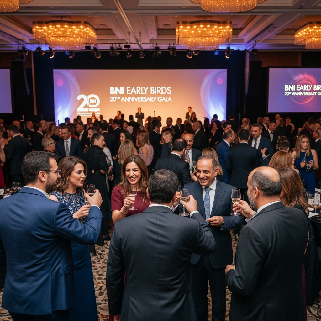 Illustration for: BNI Early Birds Celebrates 20th Anniversary Gala