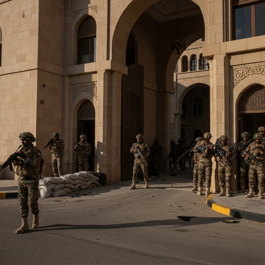 Illustration for: Southern Forces Seize Key Yemen Palace