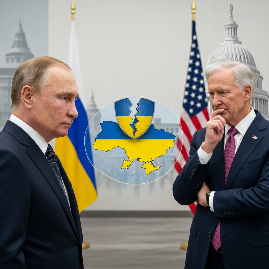 Illustration for: Putin's Meeting Impacts US Stance on Ukraine