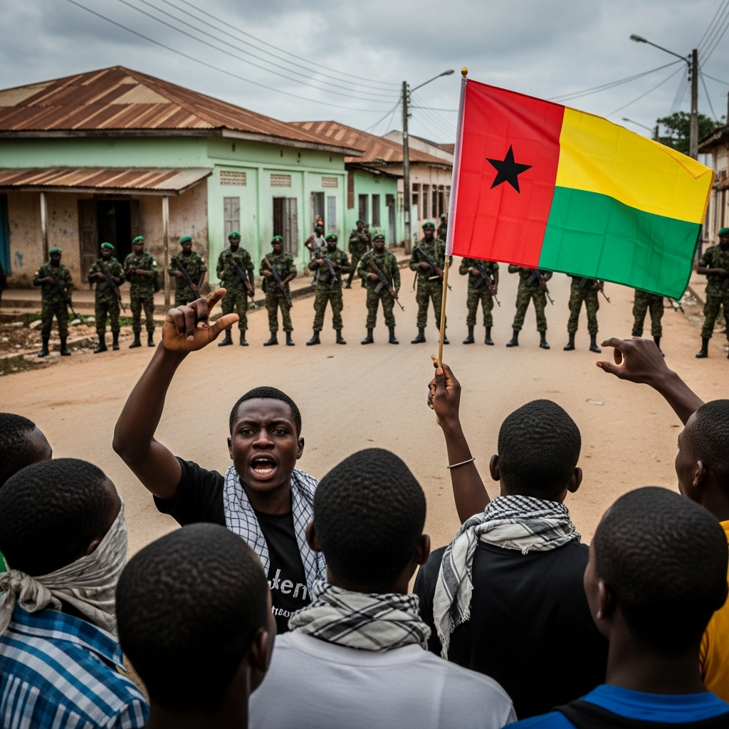 Illustration for: Political Unrest in Guinea-Bissau Amid Military Coup