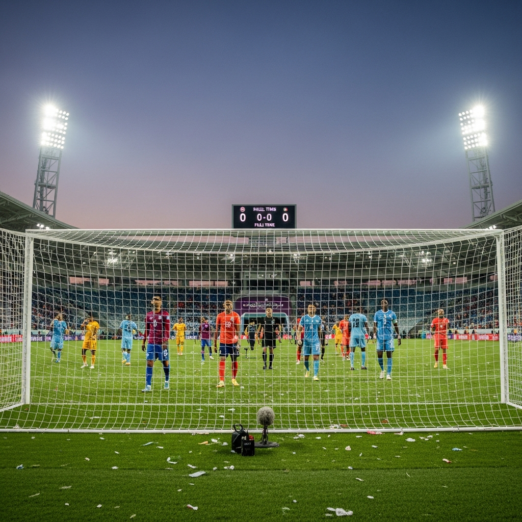 Illustration for: Arab Cup 2025 Match Ends in Goalless Draw