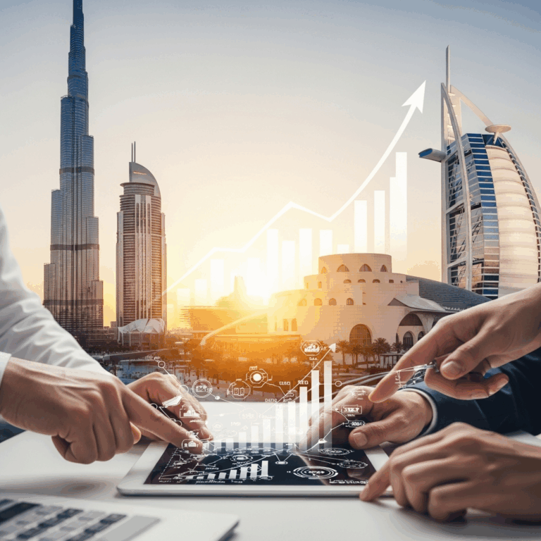 Illustration for: UAE: A Catalyst for Growth and Innovation