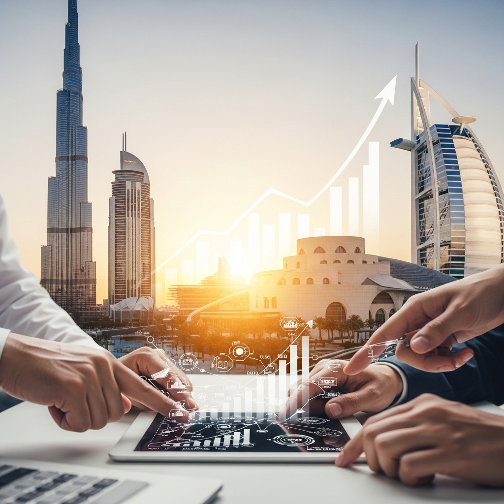 Illustration for: UAE: A Catalyst for Growth and Innovation