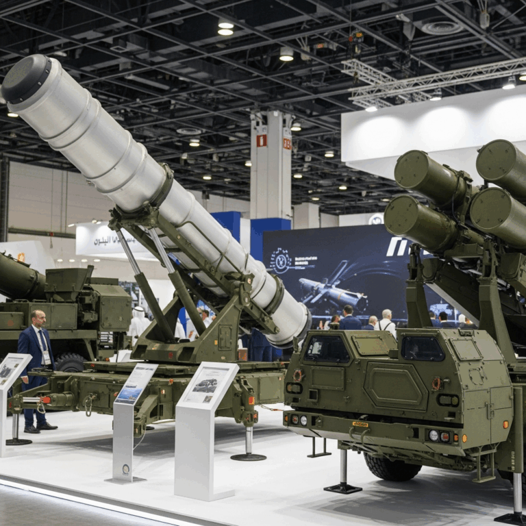 Illustration for: Defense Expo Showcases Advanced Missile Systems