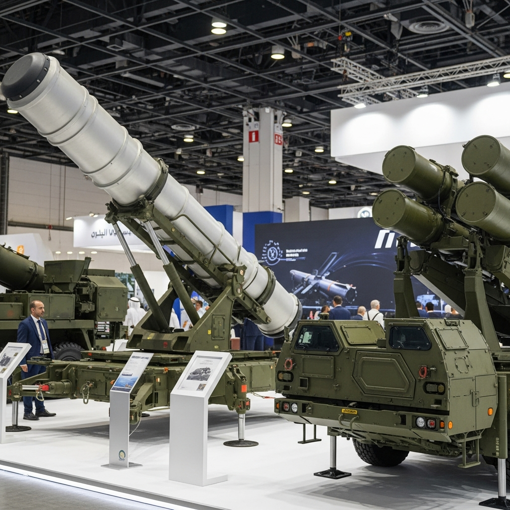 Illustration for: Defense Expo Showcases Advanced Missile Systems