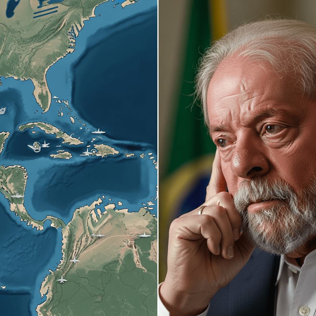 Illustration for: Lula's Concerns Over U.S. Military in Caribbean