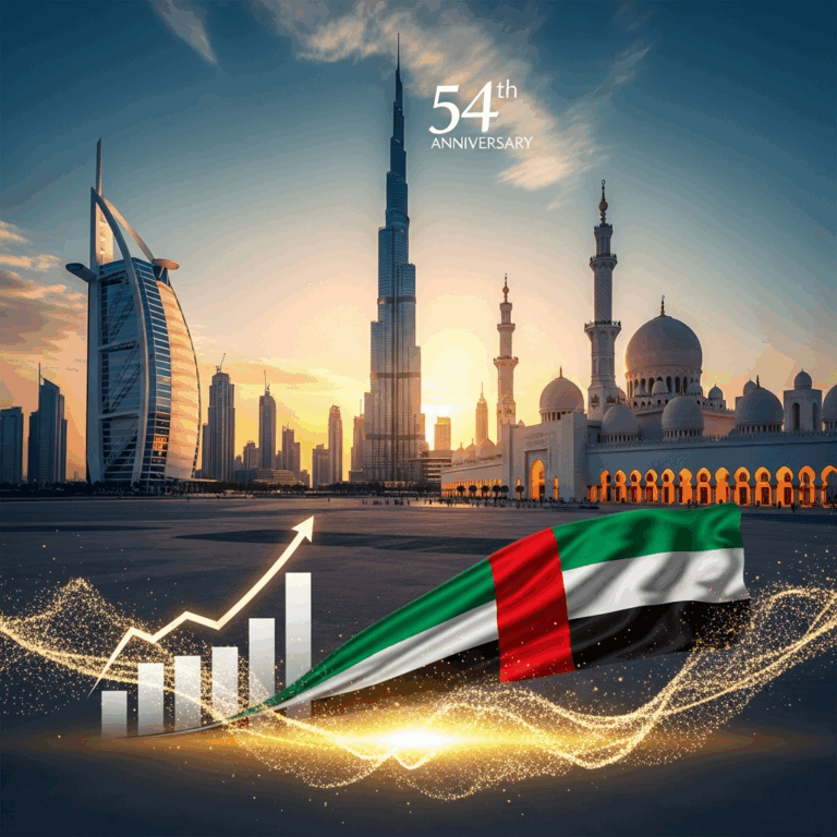 Illustration for: Celebrating 54 Years of UAE's Remarkable Journey