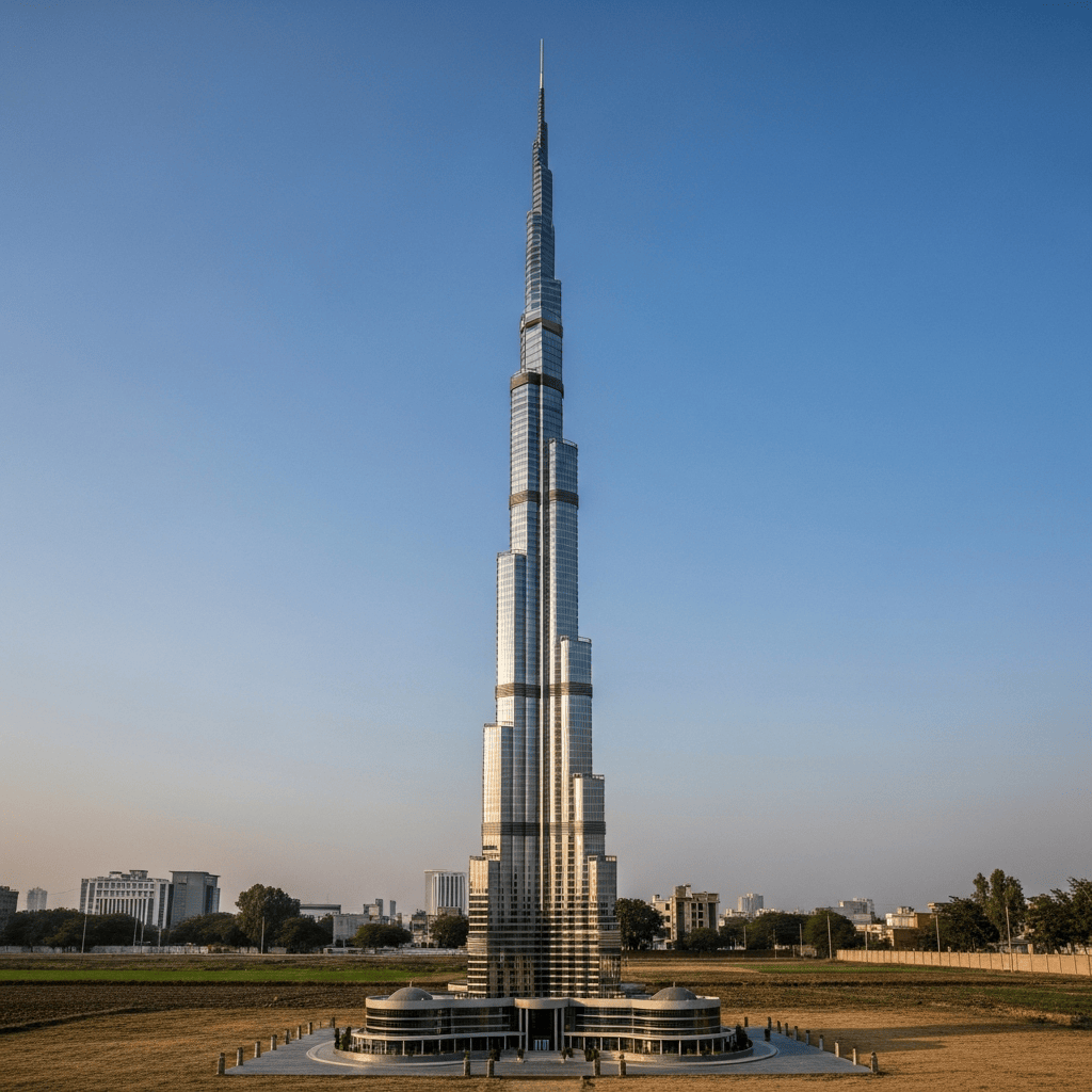 Illustration for: Punjab's Mini Burj Khalifa: A Tribute to Dubai