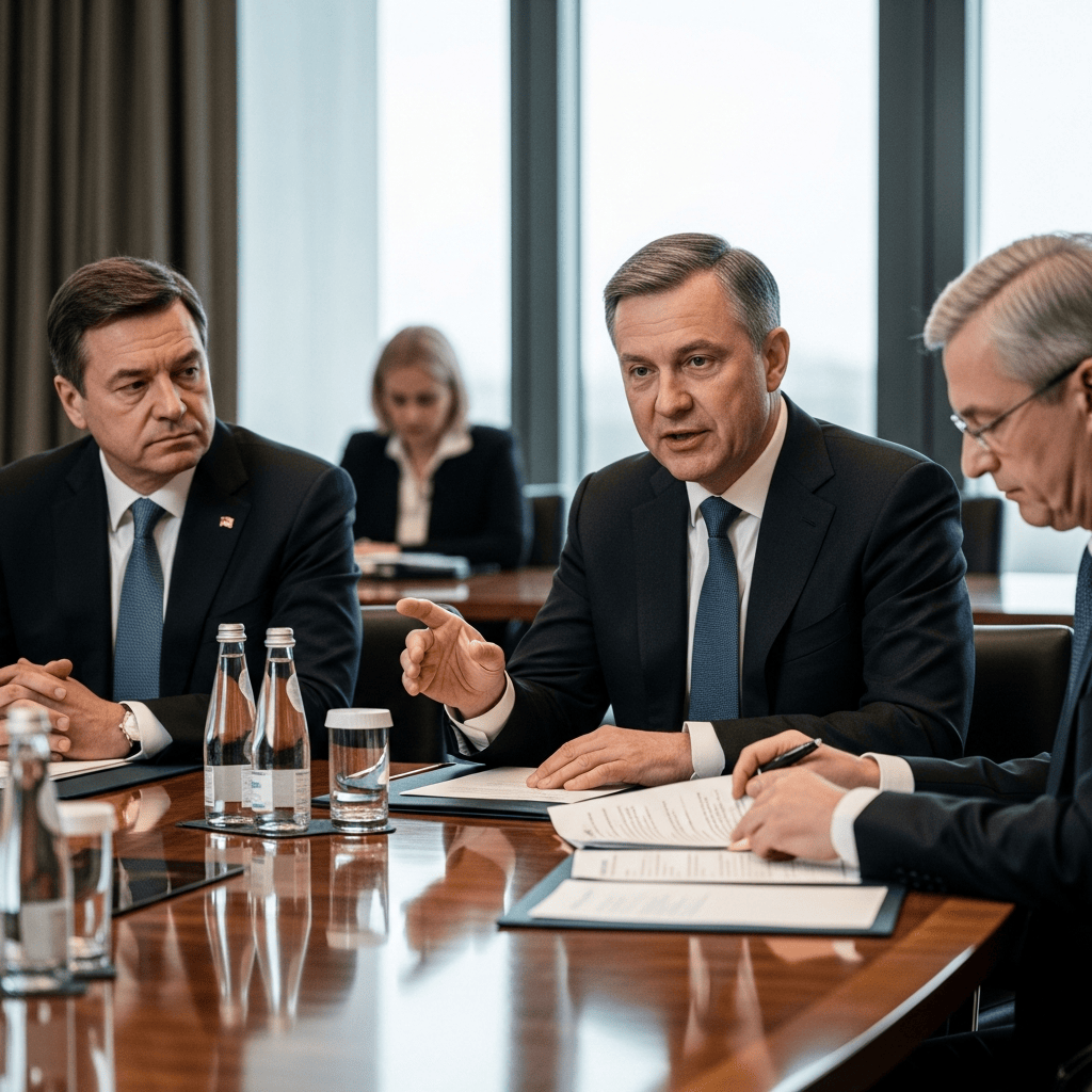 Illustration for: Leaders Discuss Peace, Neutrality, and Ukraine
