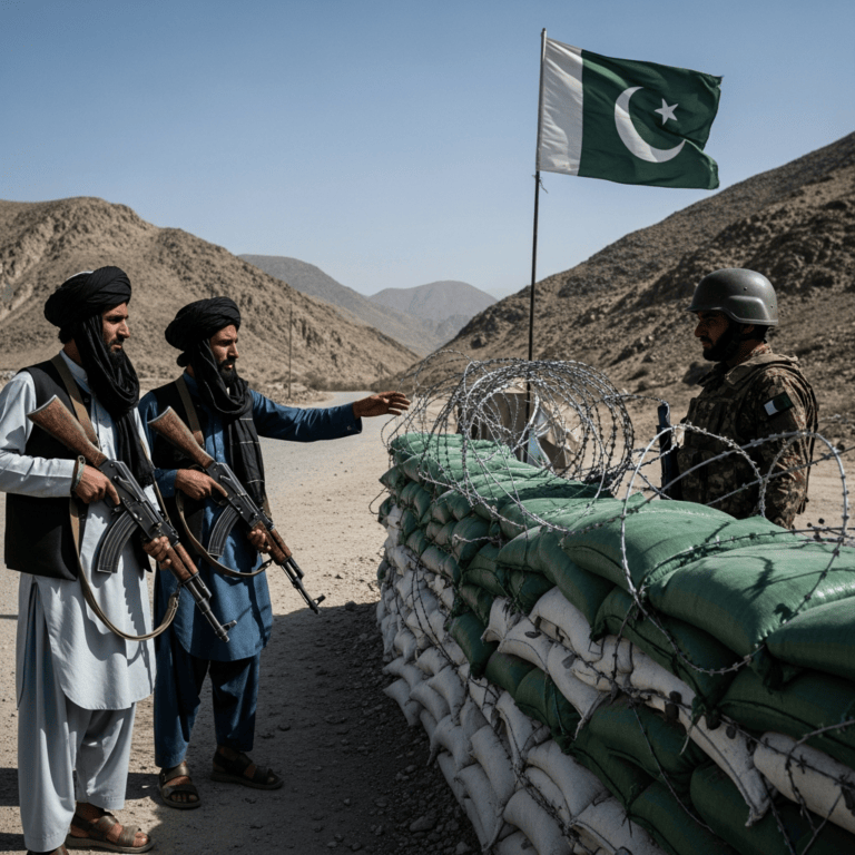 Illustration for: Taliban Militants Attack Pakistani Checkpoint