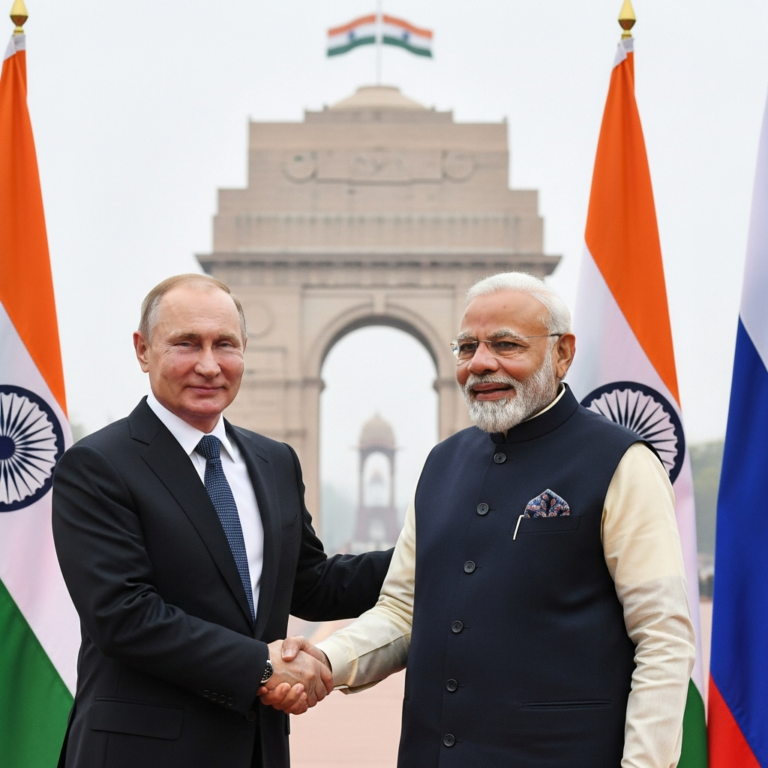 Illustration for: Putin's Successful State Visit to India