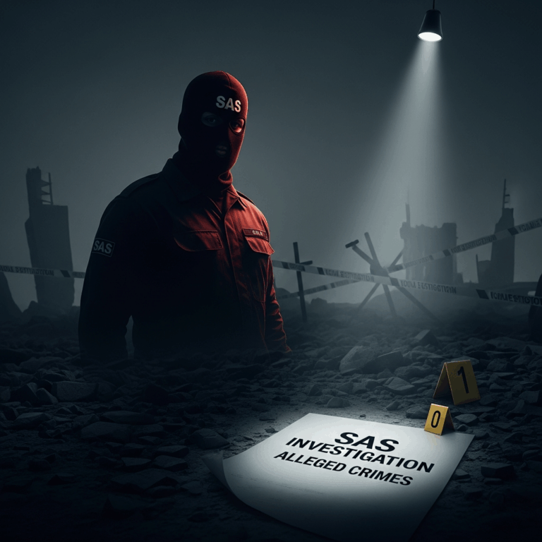 Illustration for: British SAS Investigation Unveils Alleged War Crimes