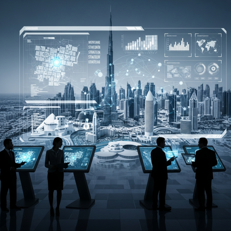 Illustration for: Dubai's New Urban and Digital Strategies Unveiled