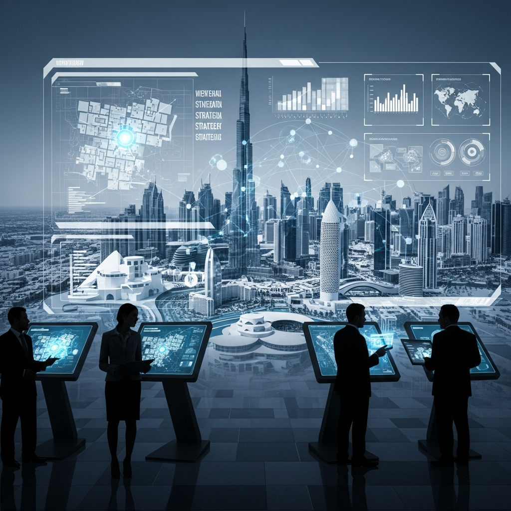 Illustration for: Dubai's New Urban and Digital Strategies Unveiled