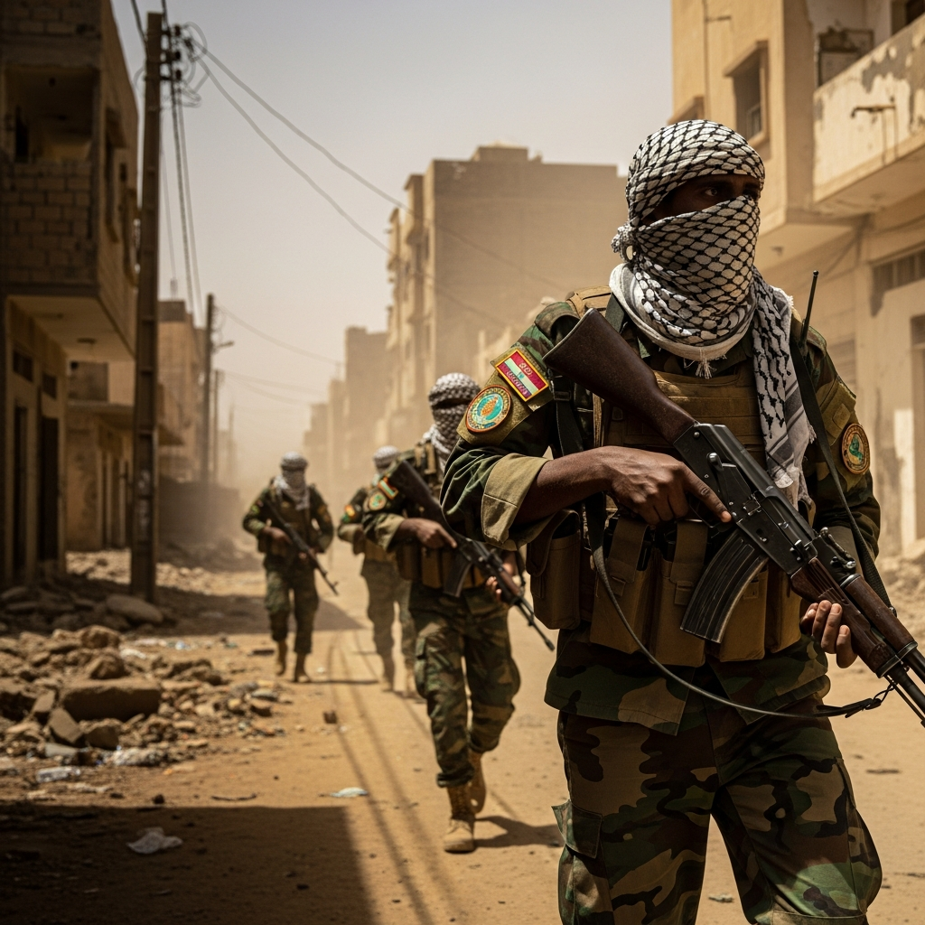 Illustration for: Sudan's Conflict Over Rapid Support Forces