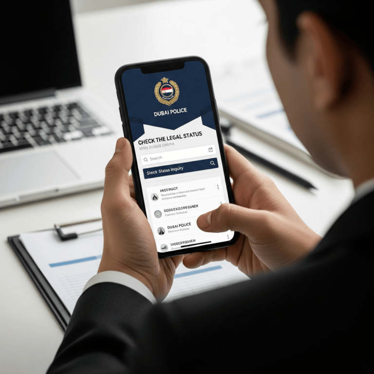 Illustration for: Check Legal Status Online with Dubai Police