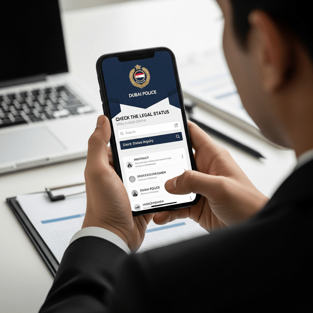 Illustration for: Check Legal Status Online with Dubai Police