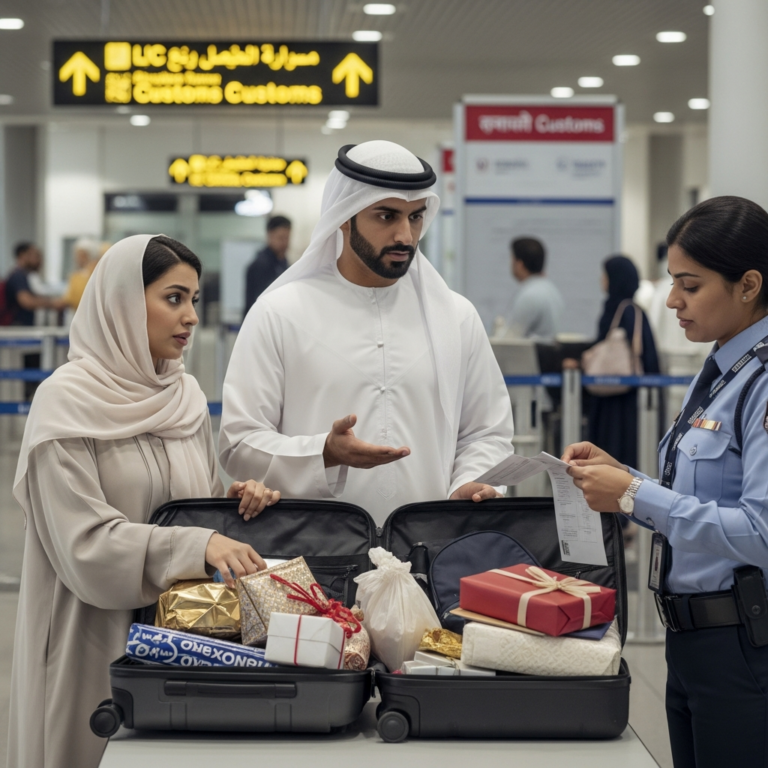 Illustration for: UAE Residents Face Customs Challenges in India