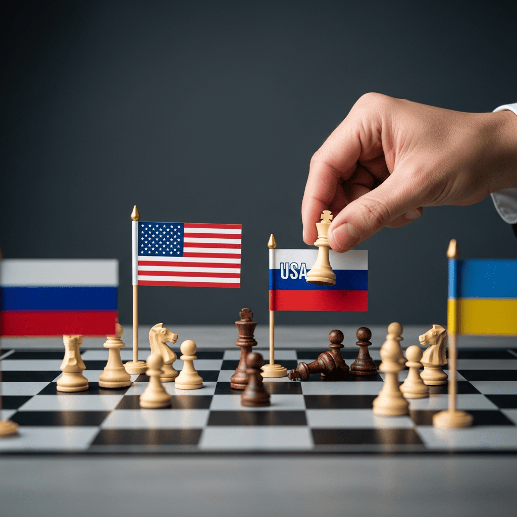 Illustration for: US Efforts to End Russia-Ukraine Conflict