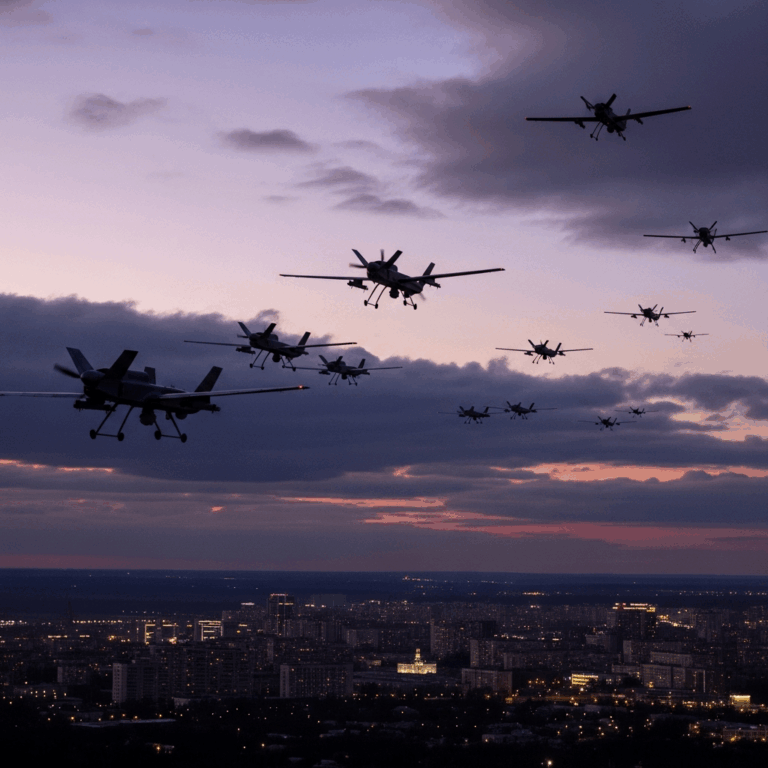 Illustration for: Russian Drones Bypass Ukrainian Defenses