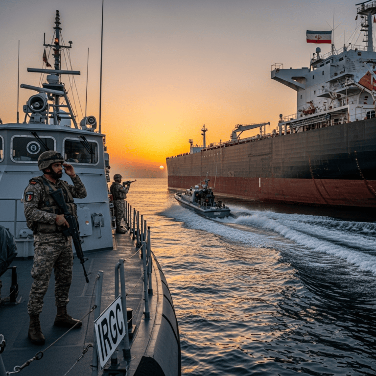 Illustration for: Iran Seizes Tanker in Anti-Smuggling Effort