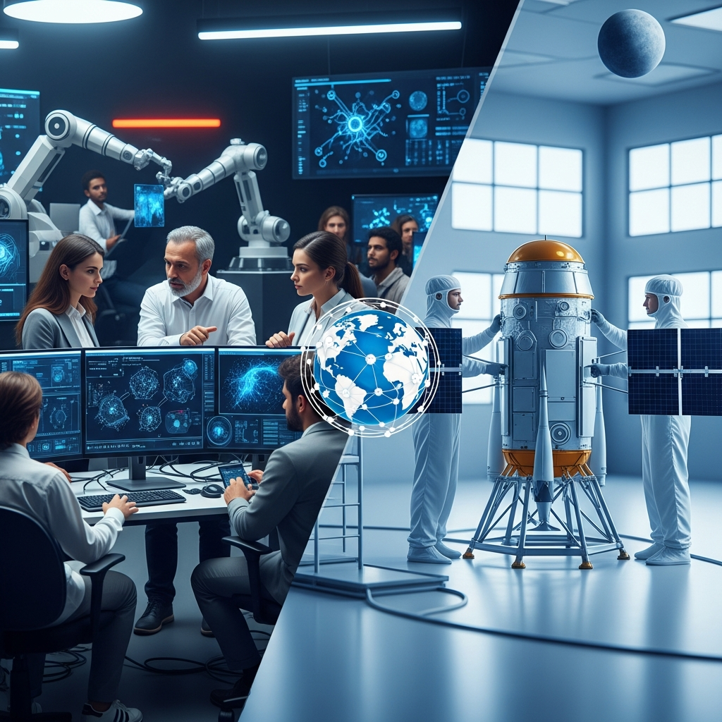 Illustration for: Arab-Russian University Cooperation in AI and Space
