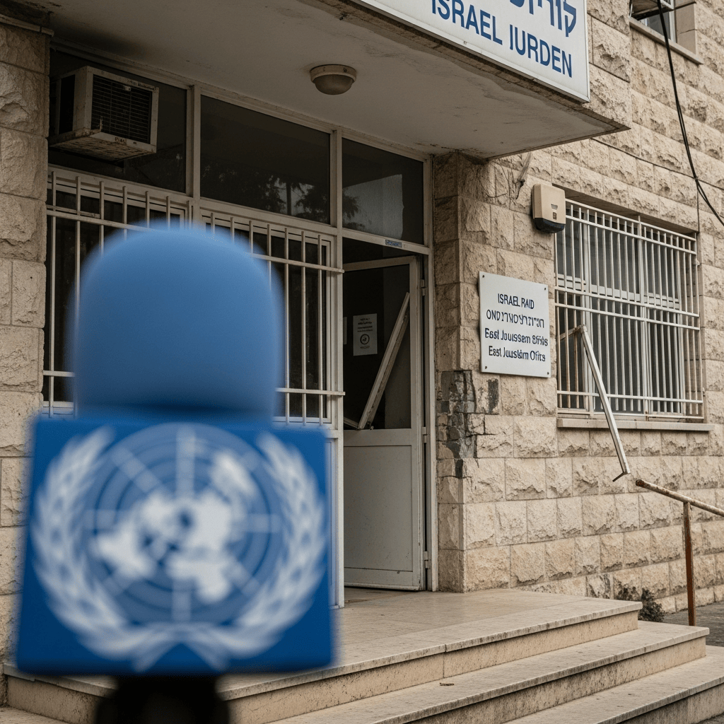 Illustration for: UN Condemns Israeli Raid on East Jerusalem Office