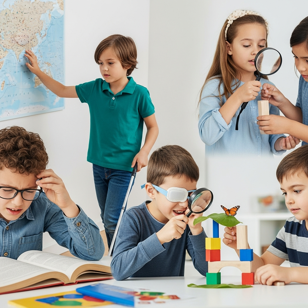 Illustration for: Impact of Visual Impairments on Children's Development