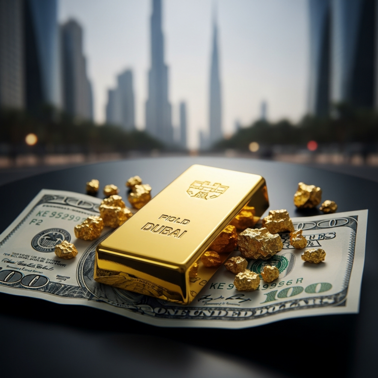 Illustration for: Dubai Gold Prices Rise as US Dollar Weakens