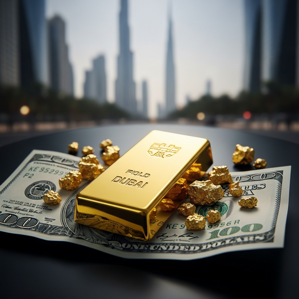 Illustration for: Dubai Gold Prices Rise as US Dollar Weakens