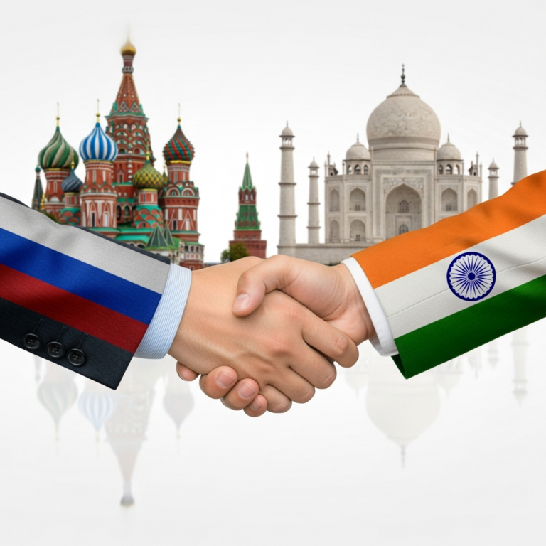 Illustration for: Russia-India Relations: Strategic Partnership