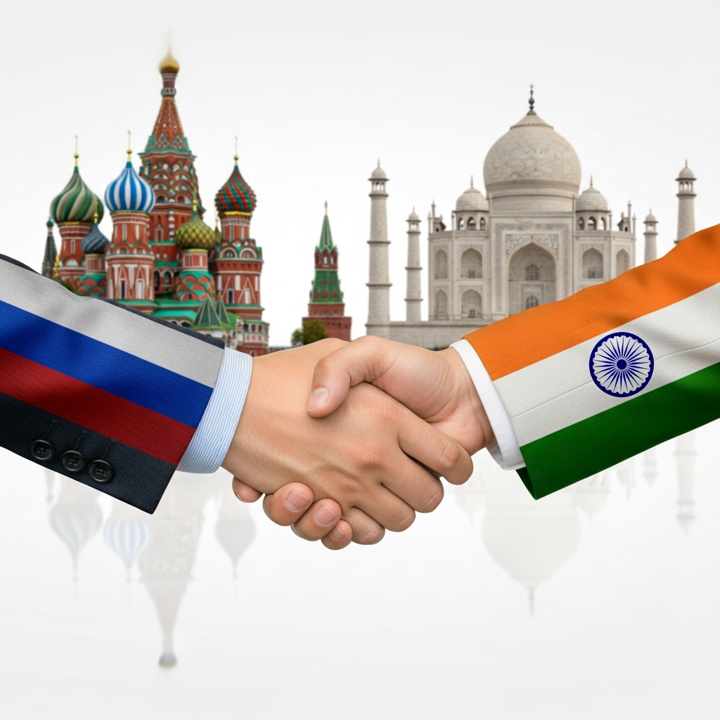 Illustration for: Russia-India Relations: Strategic Partnership