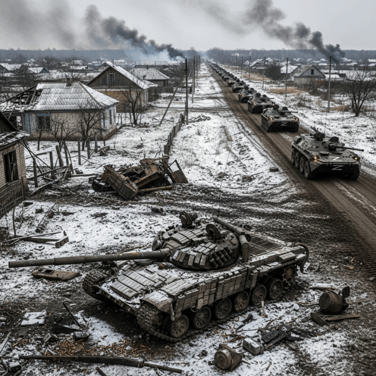 Illustration for: Russian Forces Advance in Sumy, Thwart Ukrainian Offensive