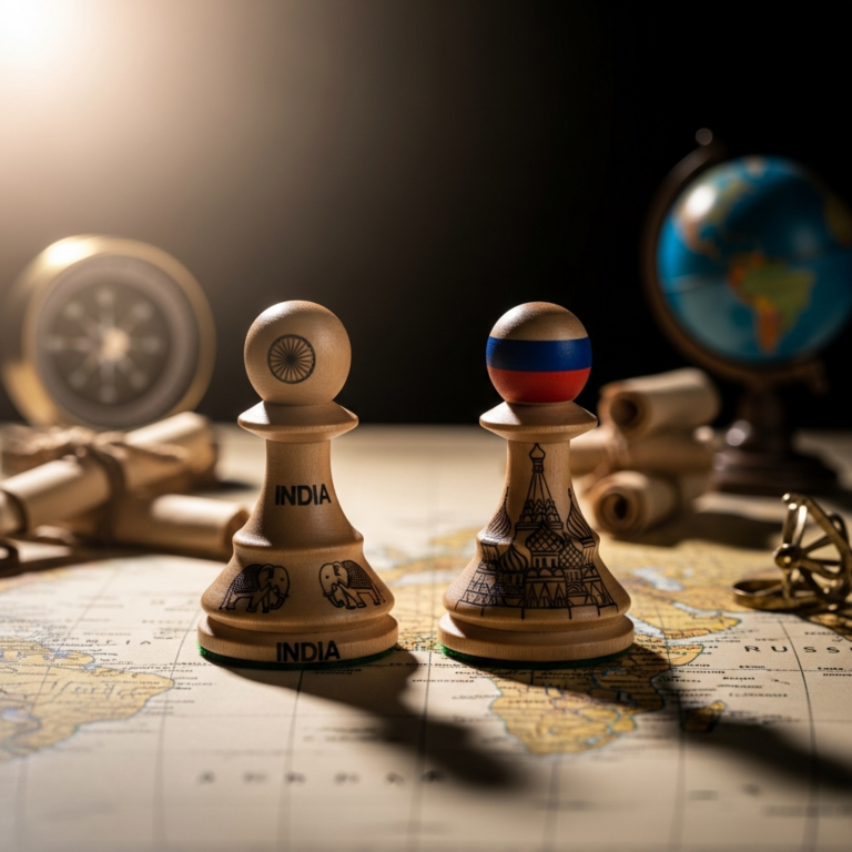 Illustration for: India and Russia: Key Poles in Global Strategy