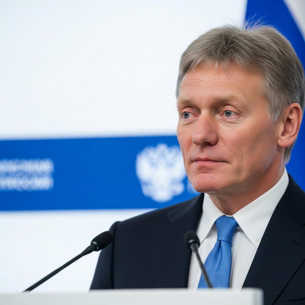 Illustration for: Peskov's Hope for Peaceful Settlement in Ukraine